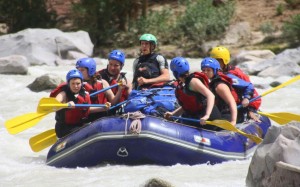 Paddling down the Ourika River