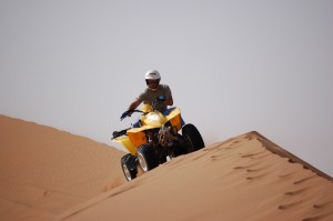 Quad biking the dunes at Essaouira