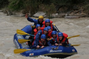 Neil and Crew paddling The Mill